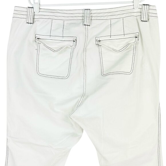 Torrid Denim Women Chalk White Pants Plus Size 20R Contrast Stitch Stretch NWOT - Picture 4 of 10